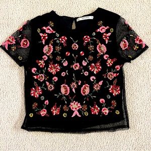 Zara Embroidered Top